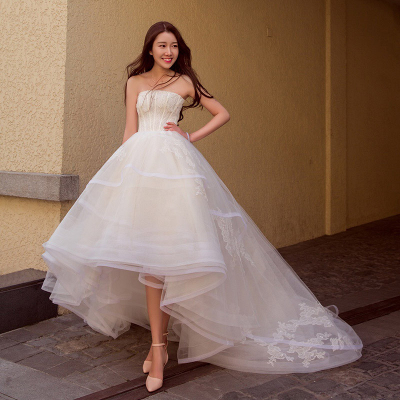 想显腿长的新娘看过来,你穿这样的婚纱美爆了