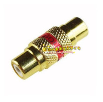 Pure copper lotus butt head Video audio AV straight-through head RCA straight-through female to female adapter