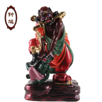 10 inch station Zhong Kui Zhong Kui ghostbusters Bless the holy King Zhong Kui cut the ghost Home Feng Shui supplies resin ornaments
