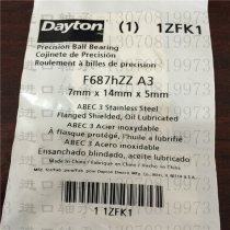 F687HZZ USA DAYTON Micro flange stainless steel bearings SF687-2Z bearings