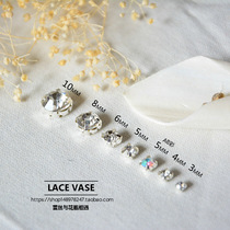 Wedding dress hand sewing Diamond sewing clothes Diamond Glass hand sewing diamond accessories handmade hair accessories material accessories grab drill