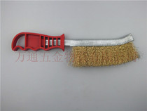 Plastic handle knife brush Steel wire brush Copper plated steel wire brush decontamination and rust removal brush Barbecue surface cleaning brush Knife type rust removal brush