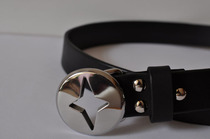 皮带 进口多脂枥木鞍革皮带 8MM厚手工不锈钢扣 带扣款式可改