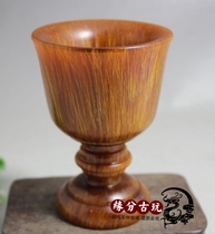 Antique Tibetan yak horn cup natural horn glass white wine cup Cup special tea cup handmade gift
