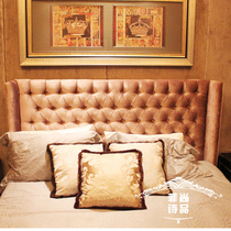 Double bed post modern bedroom master bed villa big bed 1 5 m country garden model room furniture