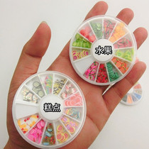 Clay fruit pastry slices Nail art clay slices Clay strips Nail jewelry simulation food play accessories