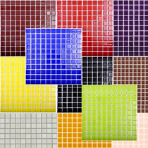 Red yellow blue-violet White orange gray solid color crystal glass mosaic decoration tile ceramic kitchen