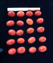 Xinjiang natural red ring noodles egg noodles topaz stone gold silk jade Gobi ring noodles