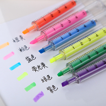 Creative stationery syringe highlighter watercolor pen cute marker pen oil brush wholesale childrens gift prizes