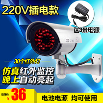 220V fake monitoring fake camera plug-in simulation monitoring Simulation camera anti-theft camera power supply