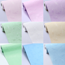 Pure pigment color wallpaper plastic dormitory wallpaper Self-adhesive bedroom desk furniture renovation stickers Living room bedroom kindergarten