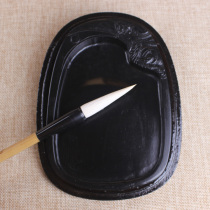 Laokeng boutique inkstone China She inkstone (6 inches) Four Treasures ribbed inkstone in Chinas four famous inkstones