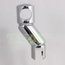 Pure copper lightning type pull rod head shower room glass fixing clip tie rod sleeve corner s bend IKEA z type pull rod head