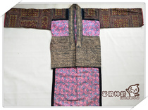 Miao Dong Shen Yun Crafts 3978 Qianxi Long Horn Miao Color Old Batik Womens Top Short and Back Long