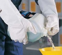Chlorine gas-liquid filtration protective gloves US imported white composite membrane material