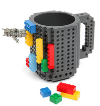 Lego bricks Water cup Coffee cup Casual mug Office drinking water Plastic cup Teacup without lid and handle cup