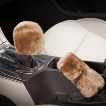 Australian winter pure wool car gear sleeve handbrake cover automatic manual gear cover warm Lady cute man