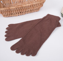 Brown cotton five-finger socks Monk socks factory direct five-toed socks to support monks