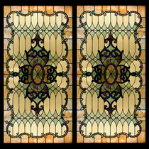 European-style Divani art glass church stained glass bar clubhouse ceiling porch partition mural background