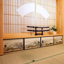 Custom and room Tatami sliding door Japanese style sliding door Low cabinet Solid wood painted Fusima door Wardrobe door custom