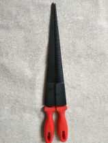 Red Wood Woodworking Knives Flat Photostamped with Round Light Poke