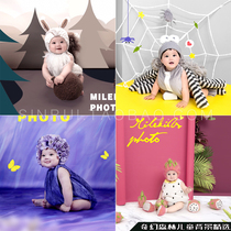 Childrens photography background cloth New Fantasy Forest baby 100 days old photo photo digital baby background paper