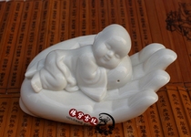 Antique collection bergamot little monk factory direct sale big belly smile Buddha home jewelry craft exquisite ornaments