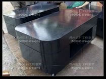 Iron Art Oval Bar Cassette Clubhouse New Stainless Steel Glass Glowing KTV Tea Table Night Box Tea Table