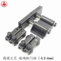 Double Open Black Glass Cabinet Door Magnetic Touch Glass Hinge Rebound Glass Cabinet Door Suction one-by-a-as-off-press