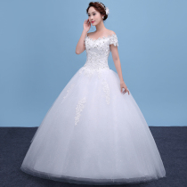 Dress wedding dress 2021 New one shoulder strap elegant size slim bridal wedding sleeveless