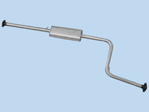 Gili Mei Ri car double-layer thickened stainless steel exhaust pipe muffler silencer middle section