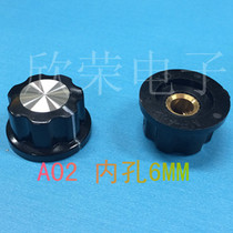 MF-A02 Potentiometer band switch knob Bakelite knob cap Governor knob Copper core inner hole 6mm