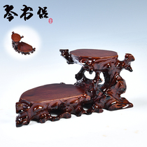 Solid wood base Purple sand pot base Flower pot decorative ornaments Tea set base High and low base Solid wood strange stone base