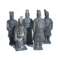 Qin figurines terracotta warriors and horses terracotta resin material Dozens of foreign affairs business art works Tourism handicraft ornaments