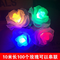 LED small festoons rose light flashlights plug-in battery light strings wedding Christmas bars Decorative Lights Full of Star Strings Lights