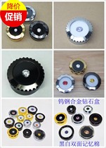 Mirror jewelry box Wu steel diamond box threaded diamond box gold nude stone box round silver metal gemstone box