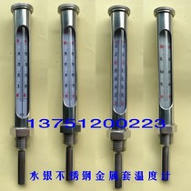 WNG-11 stainless steel metal sleeve thermometer stainless steel industrial thermometer 0-50 ° C 100 200 ° C 200 ° C