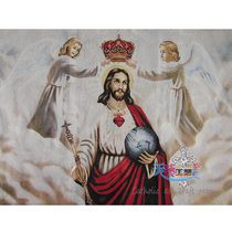Icon Cotton woven image decorative painting Catholic holy relic Jesus King No 93 European-style frameless hanging painting Direct sales