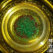 Sakyamuni green lens Brain Seven colorful sturdy 1-2 mm for the Schleitägäu box