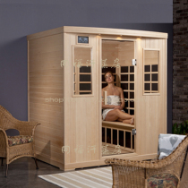 Four-person far infrared carbon fiber sauna room Household four-person sweat steam room spectrum energy house construction sweat steam hall