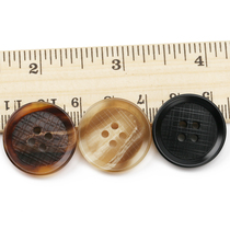 Fashion men and women trench coat shirt clothes button resin simple button coat suit suit Black