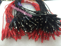 Alligator clip test line test line insulation sheath double-head test line student electronic Class Experimental test fish clip