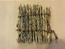 Retro bamboo sushi plate bamboo fence bamboo silk woven bamboo fence ornaments Japanese and Korean fence swing plate SAB decorations