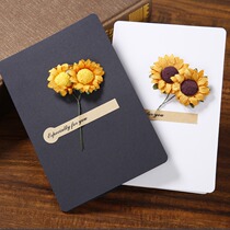 Birthday card ins style creative blank small card Thanksgiving teacher diy forever flower custom Mothers Day blessing card