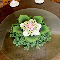 Fake flower simulation flower hotel table turntable decoration round table flower decoration Restaurant countertop placement floral art