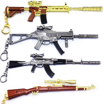 Jedi Escape Glory akm Gold Edition Skin 98K Sniper Model Keychain Alloy Weapon Toy