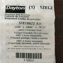 Stainless steel DAYTON bearing SFR188ZZ inner diameter 6 35 outer diameter 12 7 thickness 4 762mm miniature bearing