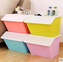 Multilayer childrens toy snacks kitchen plastic containing box side with lid large finishing box storage box storage box