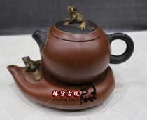Purple sand pot Yixing famous original mine teapot section mud purple mud vermilion mud handmade tea tea set double layer Xi shi pot