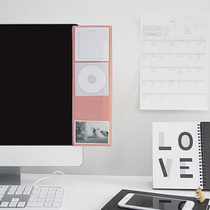 Japanese-style simple computer display note storage board Pocket message board Note post-it note board Display patch board